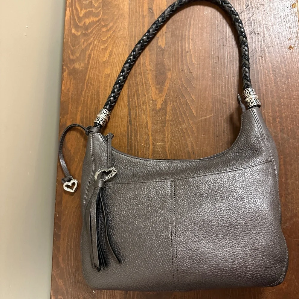 Brighton Barbados Zip Top Hobo Bag